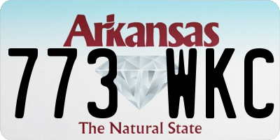 AR license plate 773WKC
