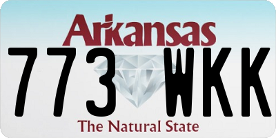 AR license plate 773WKK