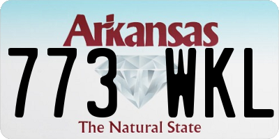 AR license plate 773WKL