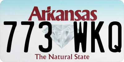 AR license plate 773WKQ