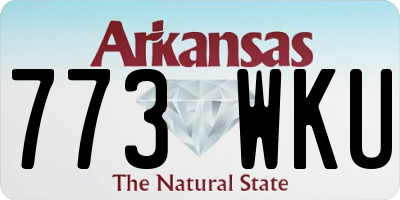AR license plate 773WKU