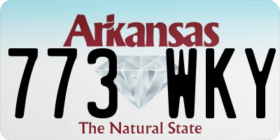 AR license plate 773WKY