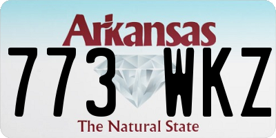 AR license plate 773WKZ