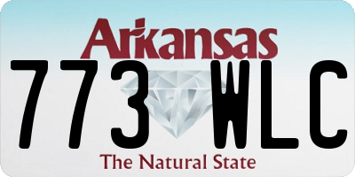 AR license plate 773WLC