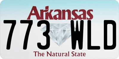 AR license plate 773WLD