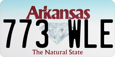 AR license plate 773WLE