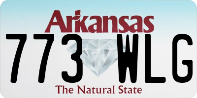 AR license plate 773WLG