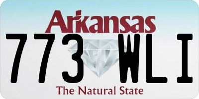 AR license plate 773WLI