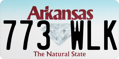 AR license plate 773WLK