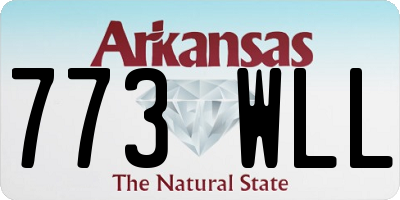 AR license plate 773WLL