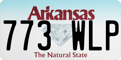 AR license plate 773WLP