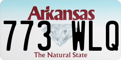 AR license plate 773WLQ