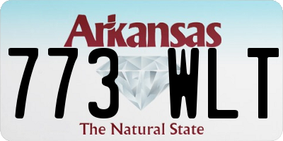 AR license plate 773WLT