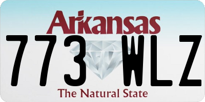 AR license plate 773WLZ