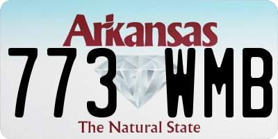 AR license plate 773WMB