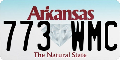 AR license plate 773WMC