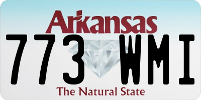 AR license plate 773WMI