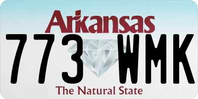 AR license plate 773WMK