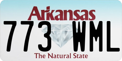 AR license plate 773WML