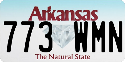 AR license plate 773WMN