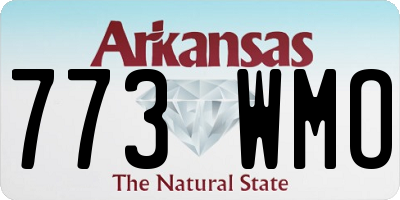 AR license plate 773WMO