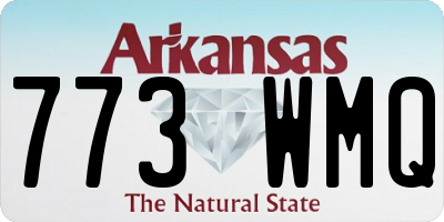AR license plate 773WMQ