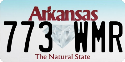 AR license plate 773WMR
