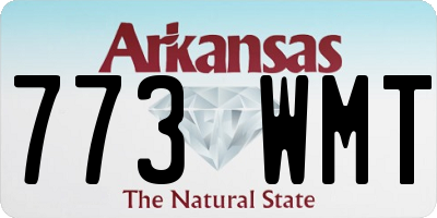 AR license plate 773WMT