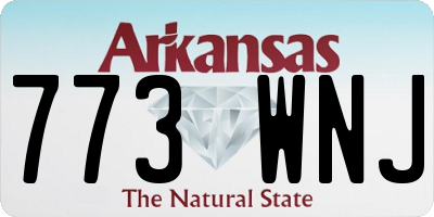 AR license plate 773WNJ