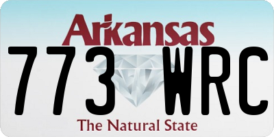 AR license plate 773WRC