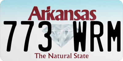 AR license plate 773WRM