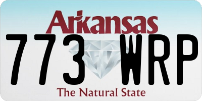 AR license plate 773WRP