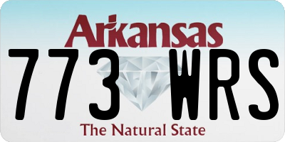 AR license plate 773WRS