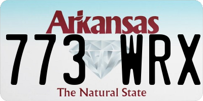 AR license plate 773WRX