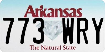 AR license plate 773WRY
