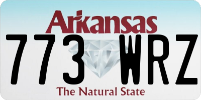 AR license plate 773WRZ