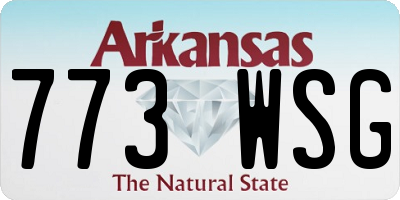 AR license plate 773WSG