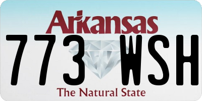 AR license plate 773WSH