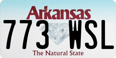 AR license plate 773WSL