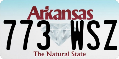 AR license plate 773WSZ