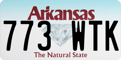 AR license plate 773WTK