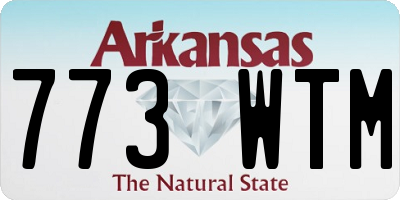 AR license plate 773WTM