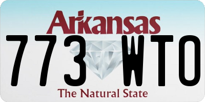AR license plate 773WTO