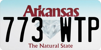 AR license plate 773WTP