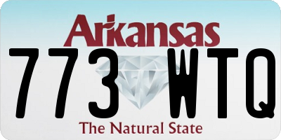 AR license plate 773WTQ