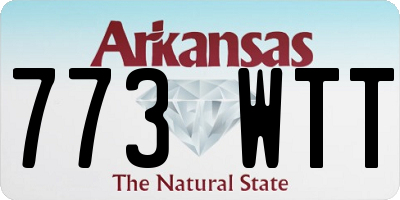 AR license plate 773WTT