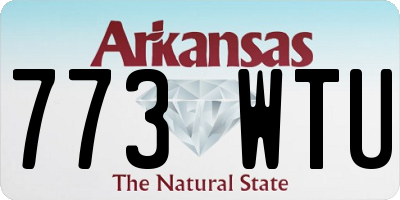 AR license plate 773WTU