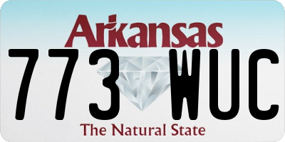 AR license plate 773WUC