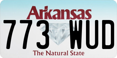 AR license plate 773WUD