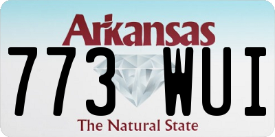AR license plate 773WUI
